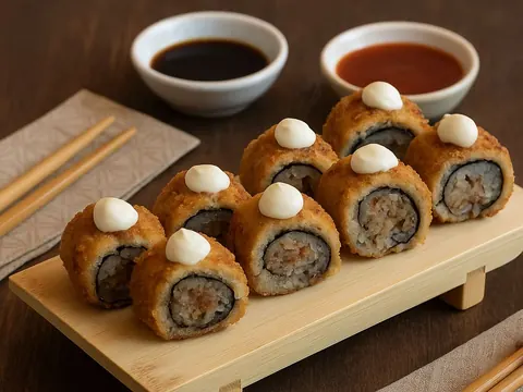 Hot Roll de Salmão crocante (10 peças)