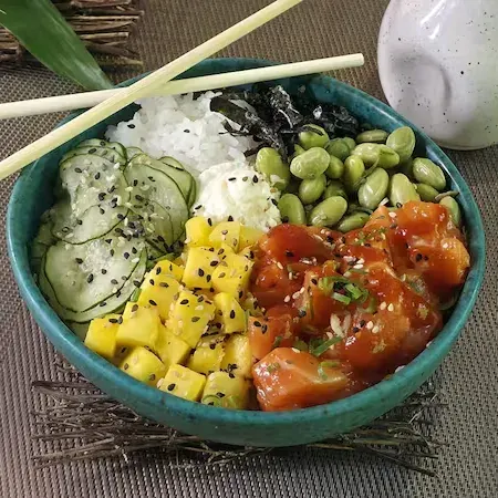 Poke de Salmão com Molho Kimuchi 300g