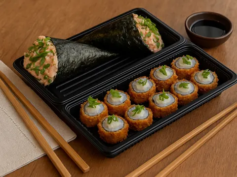Temakis (2) 150gr Cada + Hot Rolls (10)