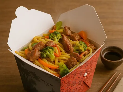 Yakissoba de Carne 900g + Coca-Cola lata 350ml