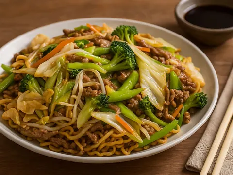 Yakissoba de Legumes 450g + Coca-Cola lata 350ml